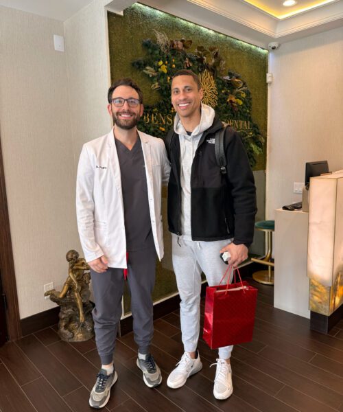 Eugene Baker with New York Celebrity Dentist Dr. Geoffrey Rubinshtein