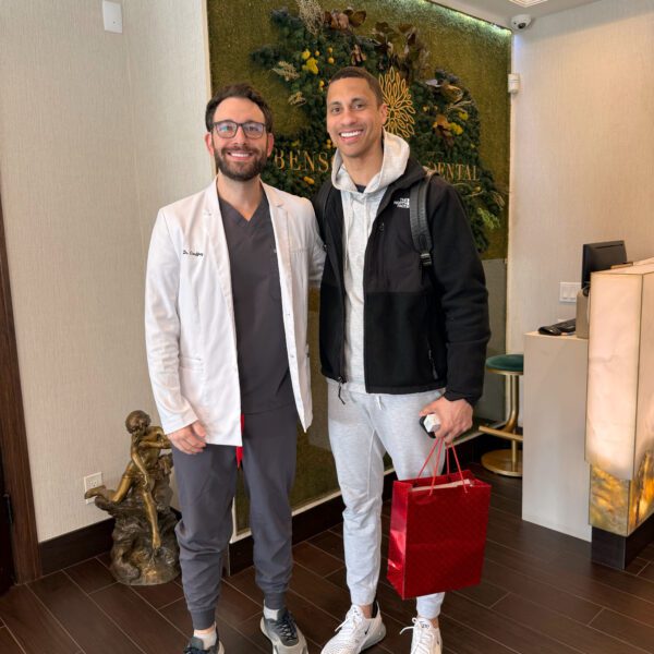 Eugene Baker with New York Celebrity Dentist Dr. Geoffrey Rubinshtein